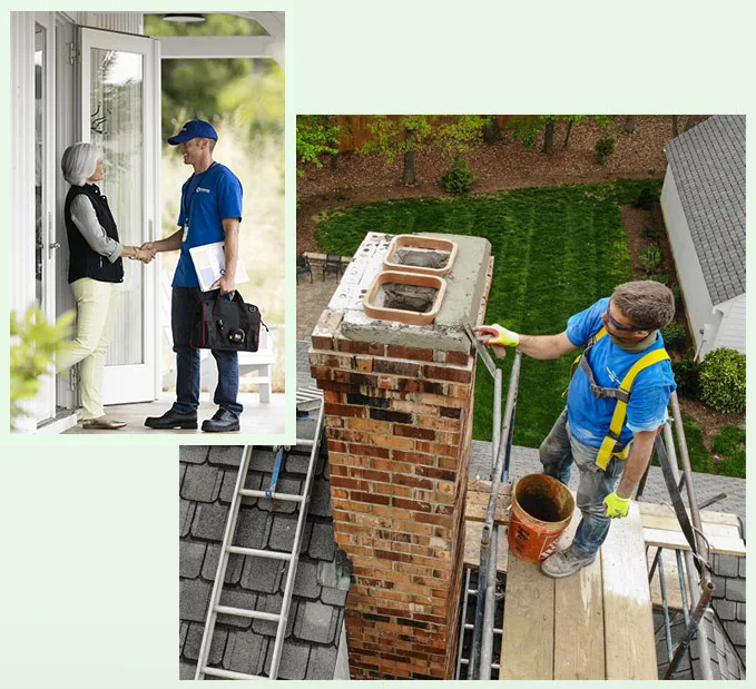 Chimney repointing service visit in the Puget Sound area